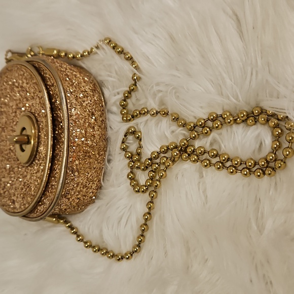 Coach Poppy Saddle Sparkle Crossbody. Dustbag. Limited Edition - Picture 8 of 9